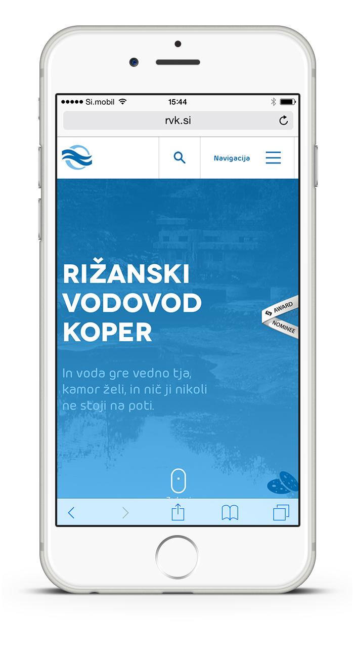 Rižanski Vodovod Koper website