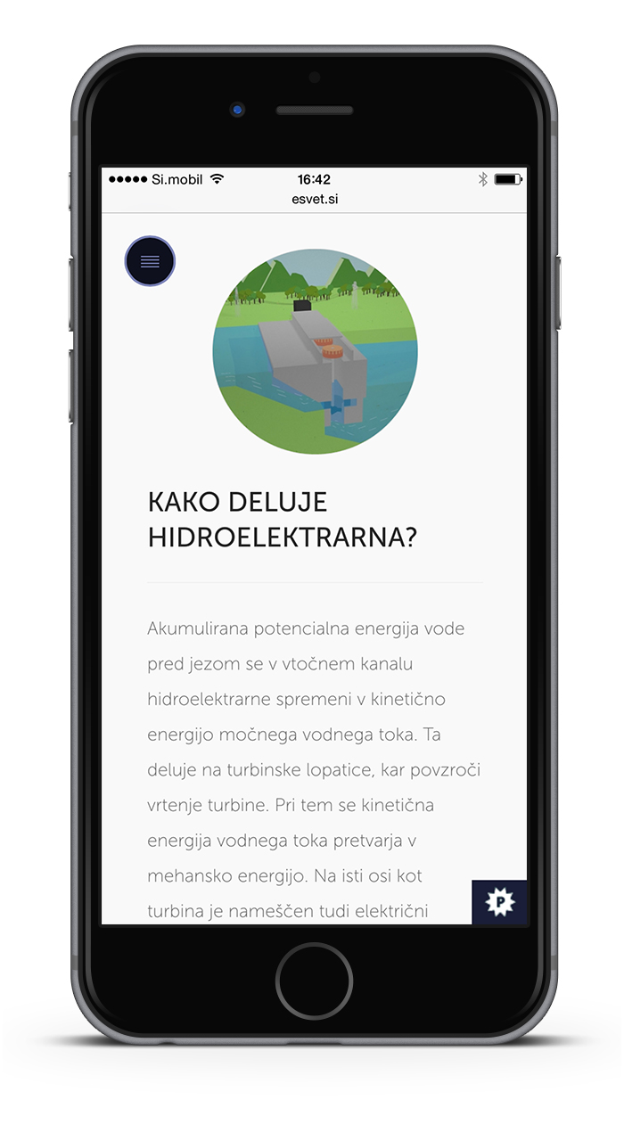 eSvet.si spletna stran mobile