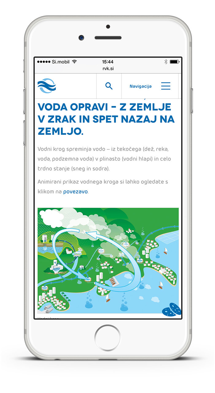 Rižanski Vodovod Koper website